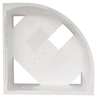 Produktbild von Calmwaters® Wannenträger 150 x 150 cm Curved Wellness, Passend für Eck-Badewanne 150x150 cm, Styroporträger, Schall- und wärmedämmend, Direkt verfliesbar, Badewannenträger in Weiß, 03AX3018