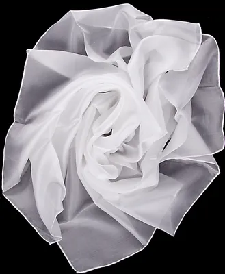 Produktbild von Seidentuch Halstuch Tuch naturweiß weiß Seide 90x90cm