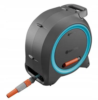 Produktbild von Gardena Doppelschlauchaufroller M/L mit 25 m Wasserschlauch