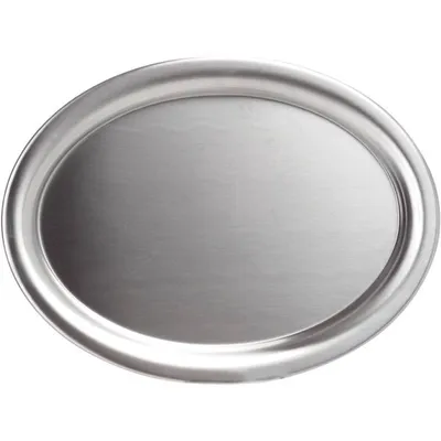 Produktbild von APS Serviertablett KAFFEEHAUS oval Edelstahl matt (B)290 x (T)220 x (H)10 mm