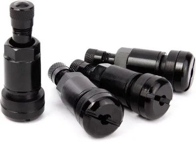 Productafbeelding van Universele metalen ventielen 11,3 mm - set van 4 - geschikt voor stalen en aluminium velgen