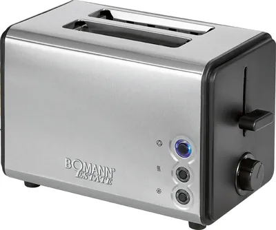 Produktbild von Bomann TA 1371 CB — 2 Scheiben-Toaster, Brötchenaufsatz abnehmbar, Edelstahlgehäuse, 750-850 Watt
