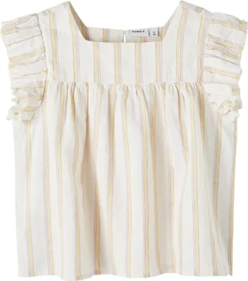 Produktbild von NAME IT Canvas T-Shirt Bluse NKFKHALEA Größe: 158-164