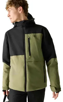 Productafbeelding van DARE 2B heren ski-jas Halfpipe IV DMP628, khaki/zwart, maat L