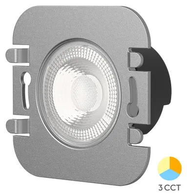 Immagine prodotto di Modulo principale per illuminazione scale a LED Braytron 2W 3CCT 230V 200lm, da incasso a parete Ø48,5 mm