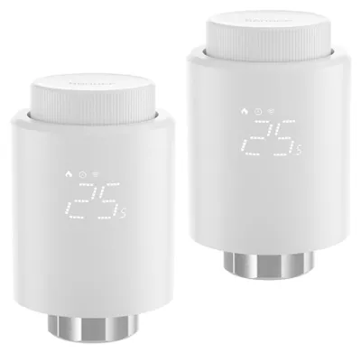 Immagine prodotto di SONOFF TRVZB, termostato intelligente per radiatori, confezione da 2. Termostati intelligenti per riscaldamento con funzionalità di controllo tramite app, compatibili con hub Zigbee 3.0 e con Amazon Alexa/Home Assistant