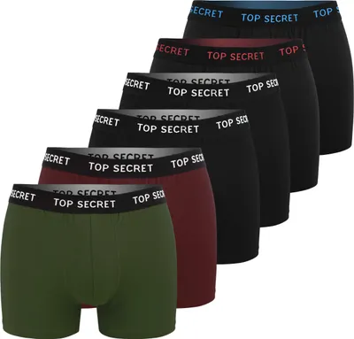 Immagine prodotto di TOP SECRET Boxer uomo in cotone, confezione da 6