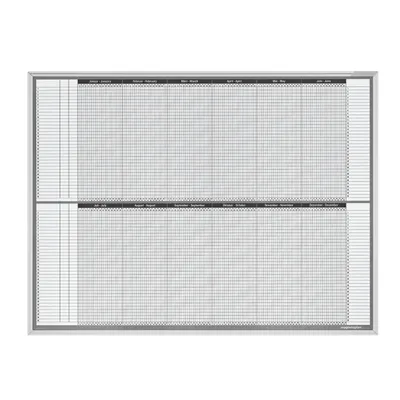Produktbild von Magnetoplan Personal- und Projektplaner Jahresplaner - 121,5x91,5cm - magnetisch - inklusive Zubehör - Aluminiumrahmen