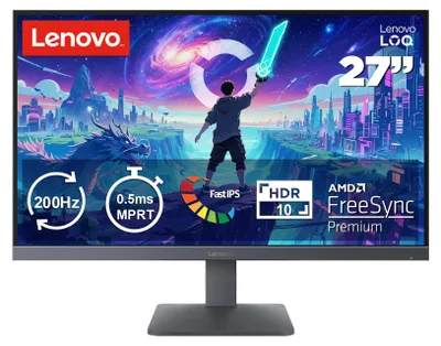 Produktbild von Lenovo LOQ 27-10 Monitor, 68,6 cm (27"), 1920 x 1080 Pixel, Full HD, LED, 4 ms, Schwarz