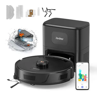 Produktbild von Staubsauger Roboter D8 PRO mit 38000Pa Saugkraft, Wischfunktion, 200min Laufzeit, LDS-Navigation, All-in-1-Entleerungsstation und Anti-Wickel-Bürste