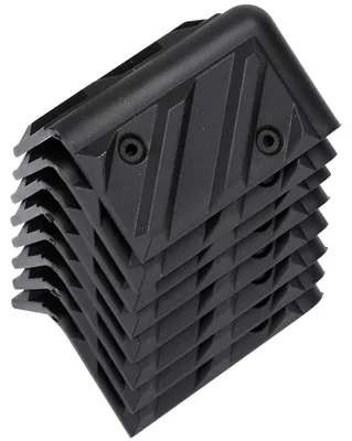 Image de Protections d'angle pour haut-parleurs - Protection d'angle en plastique - Lot de 8 pièces - Noir - Protection d'angle - Idéal pour les foyers - Angle...