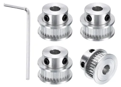 4x GT-2 30T Synchronriemscheibe 6,35 mm Bohrung für 6 mm Riemen