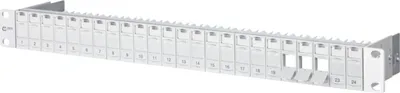 Obrázok produktu pre METZ CONNECT 130920-00-E 1U 24-portové sieťové príslušenstvo - RAL 7.035 (130920-00-E-90)