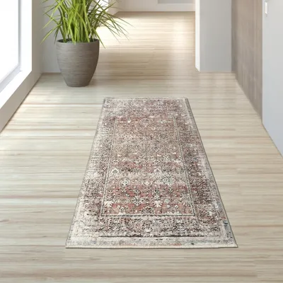 Produktbild von Orientalischer Teppich in creme braun Größe - 80 x 150 cm
