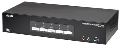 Productafbeelding van ATEN CS1924ATC: 4-poorts USB 3.0 en 4K DisplayPort KVM-switch voor luchtverkeersleiding