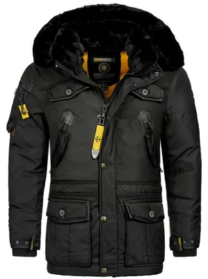 Produktbild von Geographical Norway warme Herren Winter Jacke Parka Outdoor ACORE Steppjacke Anorak Winter Jacke Wintermantel Mantel
