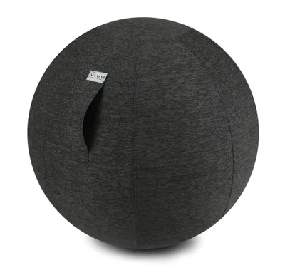 Produktbild von Vluv Design Sitzball Stoff 65 cm anthrazit ergonomisch Gymnastikball Bürostuhl
