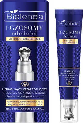 Product packaging and tube for eye cream.