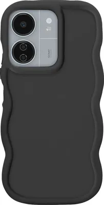 Produktbild von Avizar, Hülle für Xiaomi Redmi 13C und Poco C65 Stoßfest Silikon Serie Candy, Schwarz
