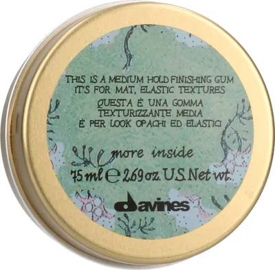 Zdjęcie produktu dla Davines This is a Medium Hold Finishing Gum, Wosk do włosów, 75 ml, Unisex, Do wszystkich włosów, Słoik, Utrwalanie