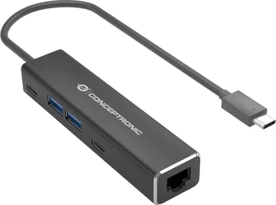 Image de CONCEPTRONIC Adapter USB-C3.2->2.5GbE/2xC/2xA 5Gbs 0.15m sw