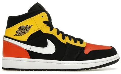 Produktbild von Jordan 1 Mid Black Amarillo Orange - EU 47