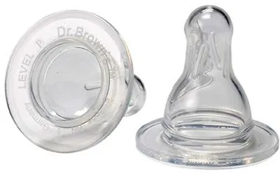 Productafbeelding van Dr Brown's Speen standaard hals fles fase 1 (2 stuks)
