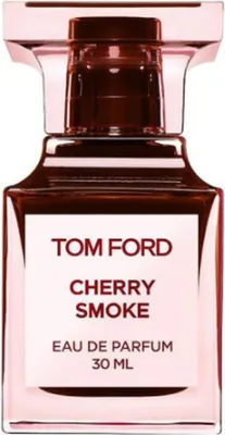 A product shot of a Tom Ford Cherry Smoke Eau de Parfum bottle.