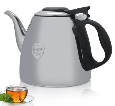 Teekanne Edelstahl 1,5 L, Spiegeloberfläche, Silber