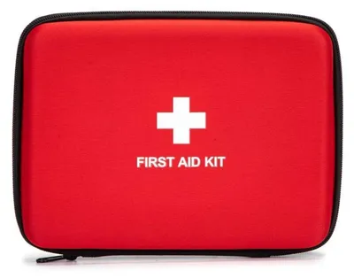 Immagine prodotto di Custodia rigida per pronto soccorso, vuota, colore rosso, in EVA, dimensioni 16,5 x 14,5 x 4,6 cm