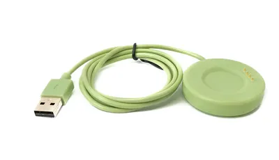 Zdjęcie produktu dla SYSTEM-S Kabel USB 2.0 100 cm do ładowania smartwatcha Oppo Watch 3 2 1 pro SE w kolorze zielonym