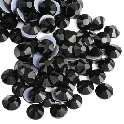 Produktbild von Hotfix Strasssteine - Zum Aufbügeln auf Textilien - Schwarz - SS12 - 1440 Stück - 3,0-3,2 mm