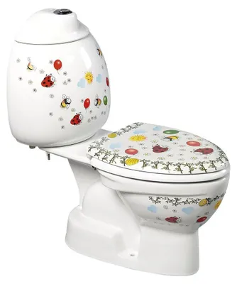 Produktbild von KID Kind-WC inkl.Spülkasten, Abgang senkrecht, mit Farbdruck