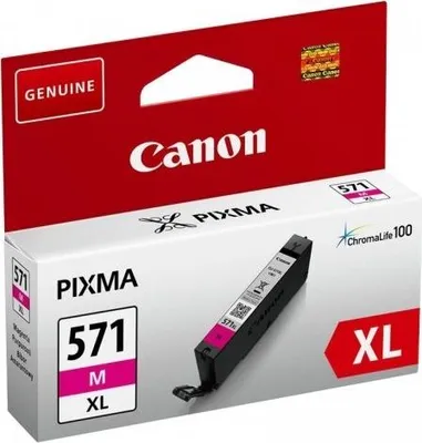 Zdjęcie produktu dla Canon CLI-571M XL, Wysoka (XL) wydajność, Purpurowy, Tusz na bazie pigmentu, 11 ml, 1 szt., Jednopak