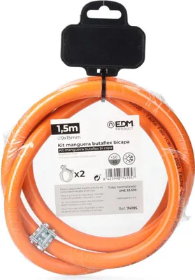 Produktbild von Edm 1.5 M Butaflex Zweischichtschlauch Orange  Orange One Size