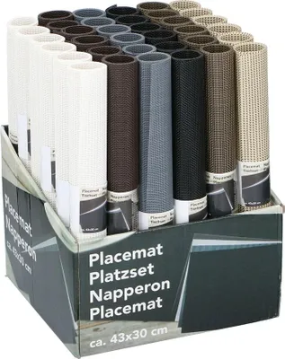 Produktbild von tischsets 43 x 30 cm Vinyl weiß