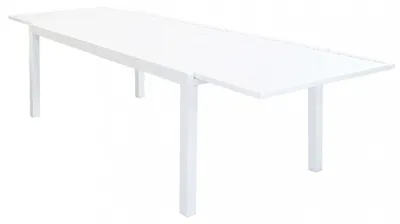 Immagine prodotto di Tavolo Formentera 200/300x100x74 h cm in Alluminio Bianco