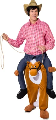 Produktbild von O7820-H-180-195 Pferd CARRY ME Huckepack trag mich Kostüm Gr.180 bis 195 cm Körpergröße
