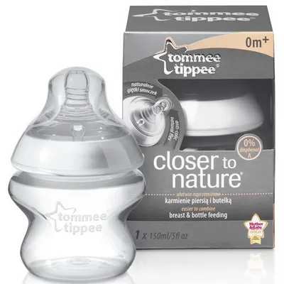 Obrázek produktu pro Tommee Tippee CTN Kojenecká Lahev ANTI-COLIC Pomalý Průtok 150 ml 0m+