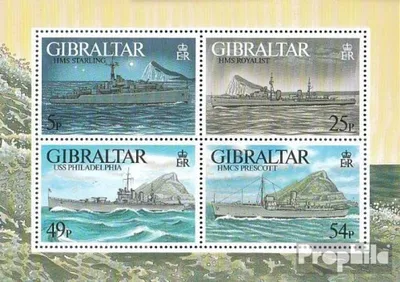 Produktbild von Briefmarken Gibraltar 1996 Mi Block26 (kompl.Ausg.) postfrisch Kriegsschiffe