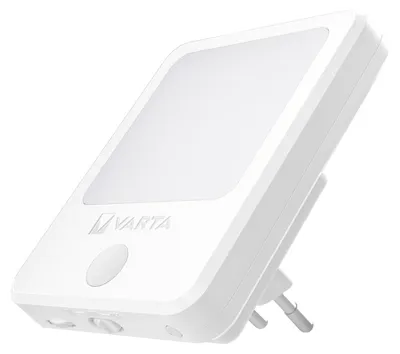 Produktbild von Varta Motion Sensor Plug Light, Stecker-Nachtlicht, Weiß, ABS, Polycarbonat (PC), Polyoxymethylen (POM), LED, 18 lm, Sensor