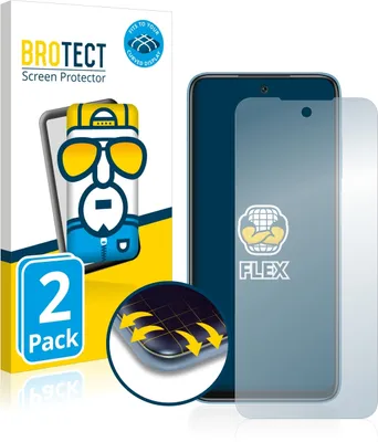 Produktbild von 2x BROTECT Fullscreen Schutzfolie für Xiaomi Redmi 10 (2022) Displayschutz Folie Fullcover Klar Transparent