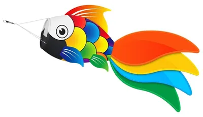 Immagine prodotto di Fischione decorativo colorato, dimensioni 101x41 cm, ideale per giardino, balcone, spiaggia, barca o pesca