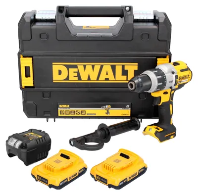 Zdjęcie produktu dla Akumulatorowa wiertarko-wkrętarka udarowa DeWalt DCD 996 D1 18 V 95 Nm bezszczotkowa + 1x akumulator 2,0 Ah + ładowarka + TSTAK