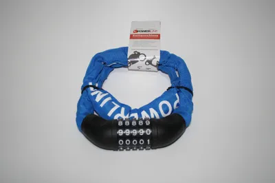 Produktbild von Fahrradkettenschloss Zahlenschloss Stahlkettenglieder 6 x 1200mm Blau