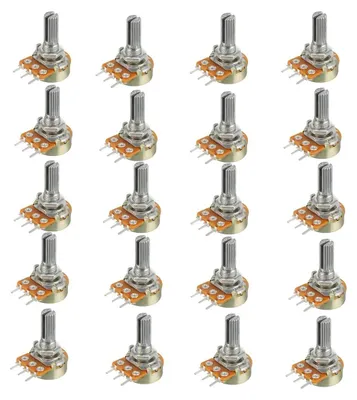 Potentiometer WH148 5K Ohm, 15 mm Schaft, 3 Pins