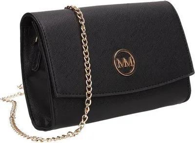 Produktbild von Damenhandtas Clutch schwarzes Leder