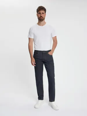 Productafbeelding van DJX 121 Heren Jeans Regular Fit Stretch Blackstone W33 L34