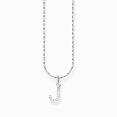 Produktbild von Thomas Sabo Kette Mit Anhänger Buchstabe J Länge 45 Cm Silber KE2249-051-14-L45V