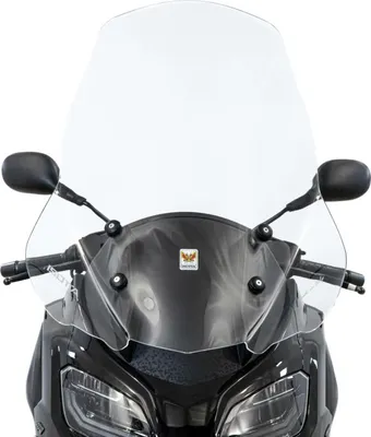 Productafbeelding van ISOTTA windscherm, licht getint, 821x828 mm, met bevestigingsbeugels, geschikt voor PIAGGIO